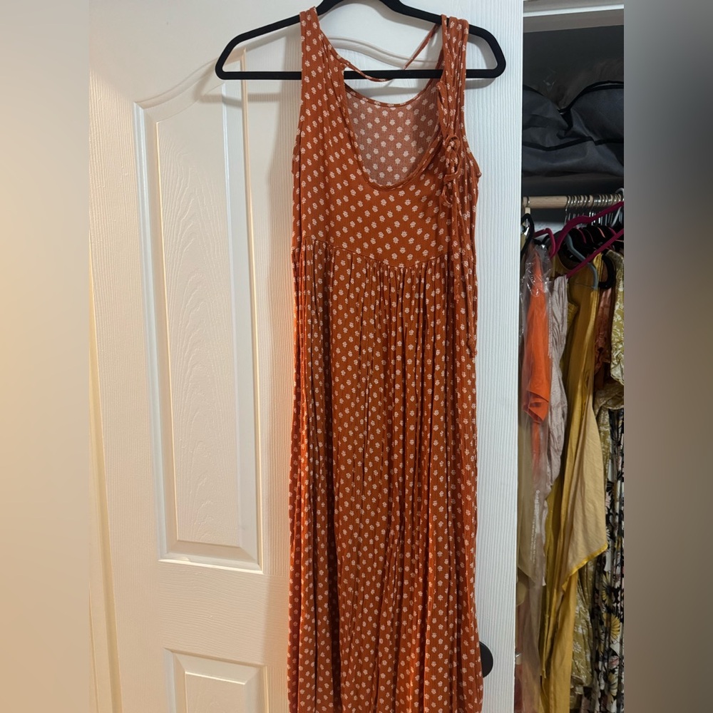 Carly Jean Los Angeles Rust Maxi/midi Dress
